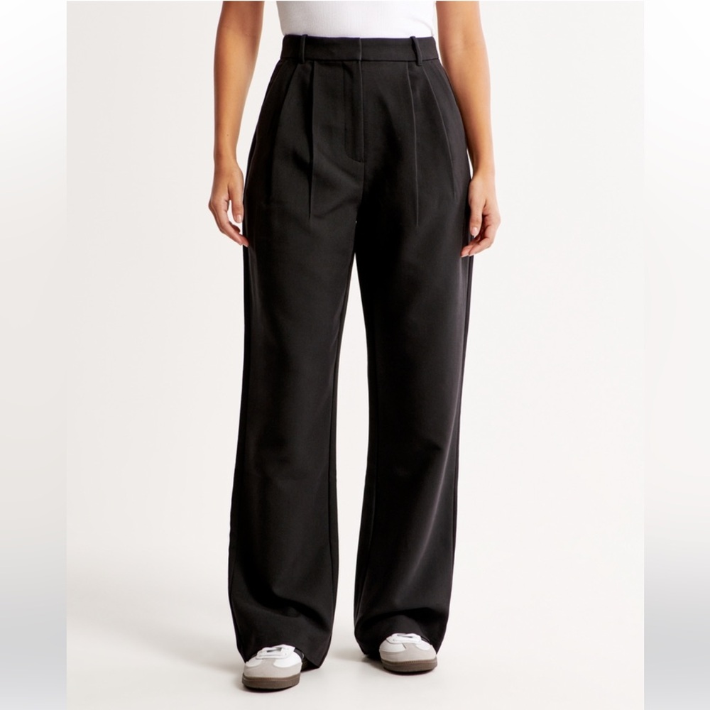 Abercrombie & Fitch (curve love) high-rise wide leg trousers